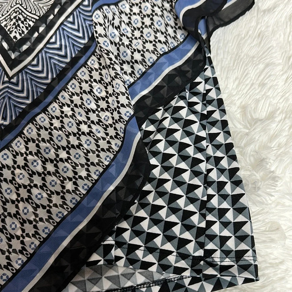 AB Studio Tank Top with Semi Sheer Poncho Overlay Sz Xl - Picture 9 of 9